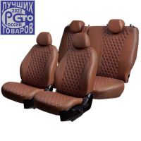 Чехлы Премиум Экокожа Байрон Ромб на Nissan Sentra 7 (B17) 2012-2017 г.в. Чехлы Премиум Экокожа Байрон Ромб на Nissan Sentra 7 (B17) 2012-2017 г.в.
