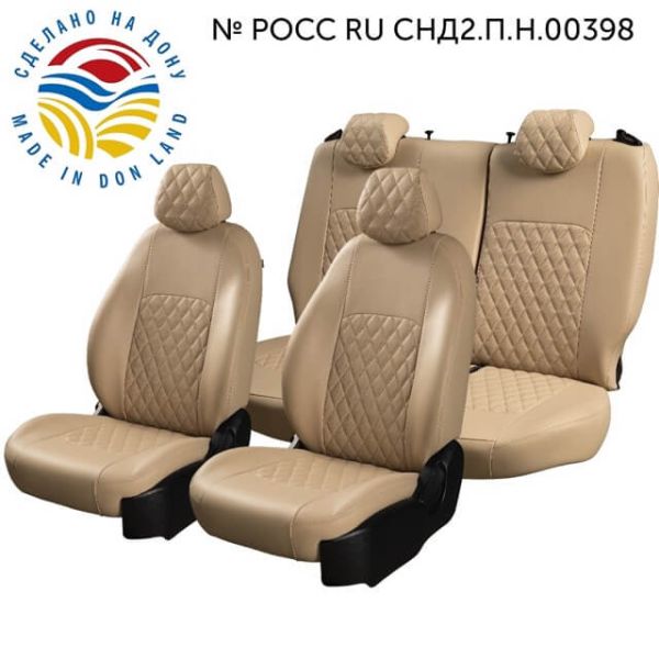 Чехлы Экокожа Турин Ромб на Chevrolet Cruze 2009-2015 г.в. Чехлы Экокожа Турин Ромб на Chevrolet Cruze 2009-2015 г.в.